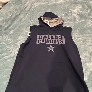 Dallas Cowboys Navy Sleeveless Hoodie